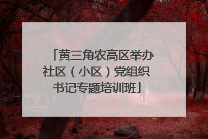 黄三角农高区举办社区（小区）党组织书记专题培训班