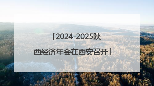 2024-2025陕西经济年会在西安召开