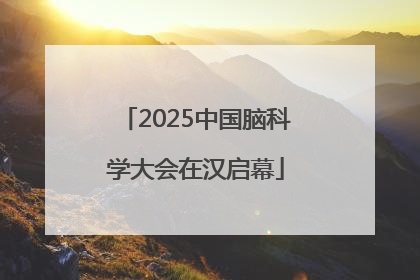 2025中国脑科学大会在汉启幕