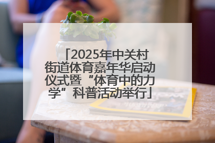 2025年中关村街道体育嘉年华启动仪式暨“体育中的力学”科普活动举行