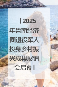 2025年鲁南经济圈退役军人投身乡村振兴成果展销会启幕