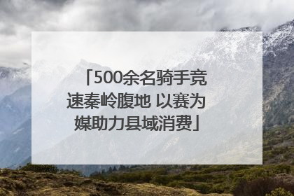 500余名骑手竞速秦岭腹地 以赛为媒助力县域消费