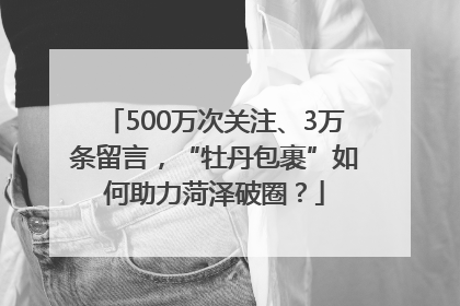 500万次关注、3万条留言，“牡丹包裹”如何助力菏泽破圈？