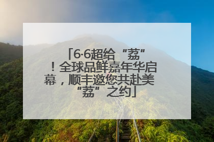 6·6超给“荔”！全球品鲜嘉年华启幕，顺丰邀您共赴美“荔”之约