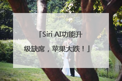 Siri AI功能升级缺席，苹果大跌！