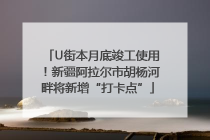 U街本月底竣工使用！新疆阿拉尔市胡杨河畔将新增“打卡点”